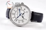 Jaeger-LeCoultre Rendez-Vous Night & Day ZF 1:1 Best Edition  Diamonds Bezel  Leather Strap SA898