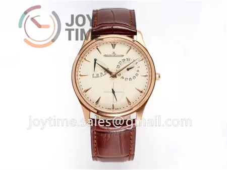 Jaeger-LeCoultre Master Ultra Thin Réserve de Marche ZF 1:1 Best Edition RG Leather Strap A938