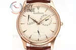 Jaeger-LeCoultre Master Ultra Thin Réserve de Marche ZF 1:1 Best Edition RG Leather Strap A938