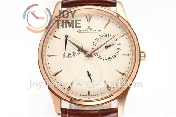 Jaeger-LeCoultre Master Ultra Thin Réserve de Marche ZF 1:1 Best Edition RG Leather Strap A938