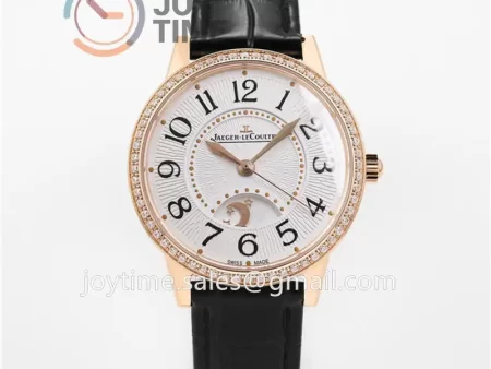 Jaeger-LeCoultre Rendez-Vous Night & Day GF 1:1 Best Edition RG Diamonds Bezel  Leather Strap SA898