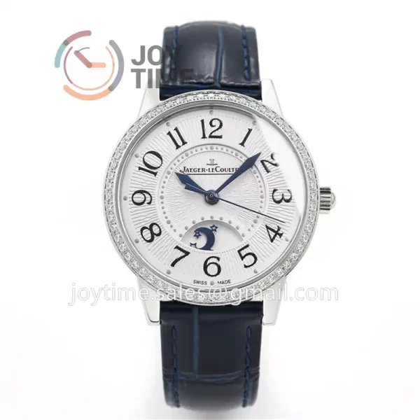 Jaeger-LeCoultre Rendez-Vous Night & Day GF 1:1 Best Edition Diamonds Bezel  Leather Strap SA898