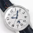 Jaeger-LeCoultre Rendez-Vous Night & Day GF 1:1 Best Edition Diamonds Bezel  Leather Strap SA898