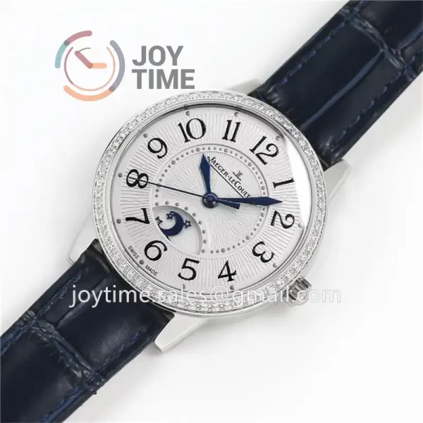 Jaeger-LeCoultre Rendez-Vous Night & Day GF 1:1 Best Edition Diamonds Bezel  Leather Strap SA898