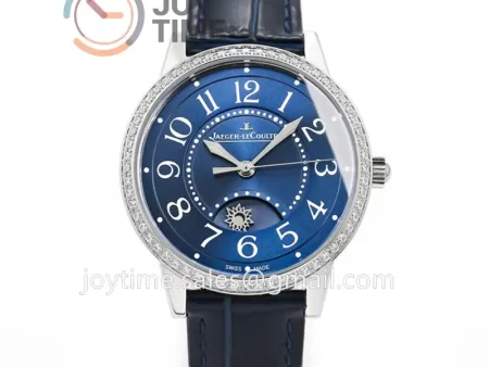 Jaeger-LeCoultre Rendez-Vous Night & Day GF 1:1 Best Edition Diamonds Bezel  Leather Strap SA898