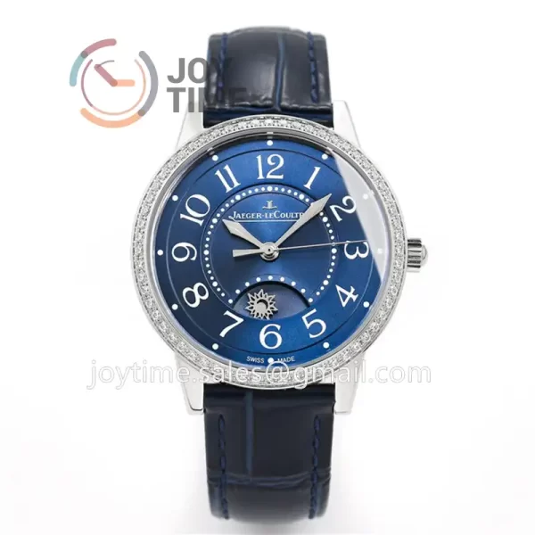 Jaeger-LeCoultre Rendez-Vous Night & Day GF 1:1 Best Edition Diamonds Bezel  Leather Strap SA898