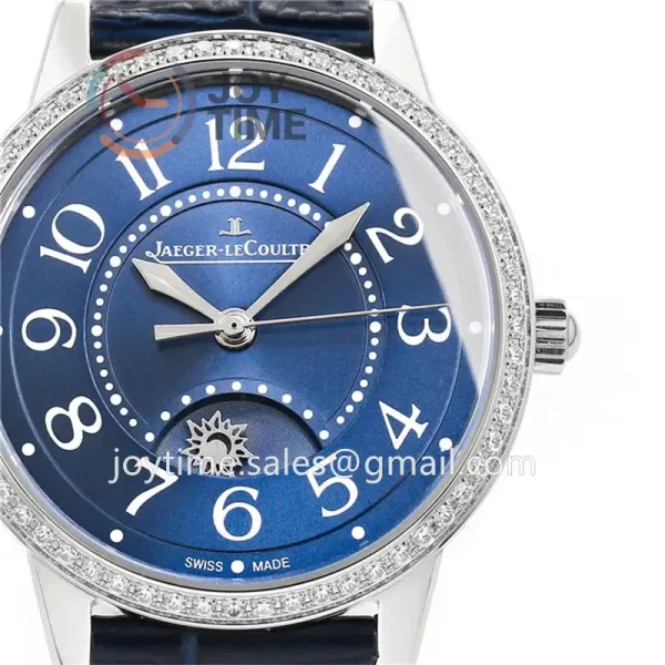 Jaeger-LeCoultre Rendez-Vous Night & Day GF 1:1 Best Edition Diamonds Bezel  Leather Strap SA898