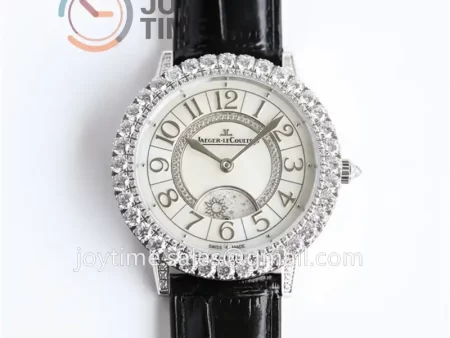 Jaeger-LeCoultre Rendez-Vous Night & Day GF 1:1 Best Edition Diamonds Bezel Leather Strap SA898