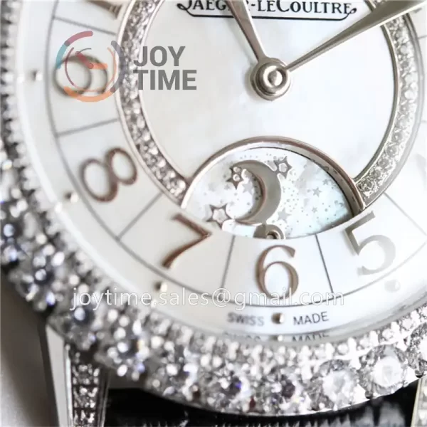 Jaeger-LeCoultre Rendez-Vous Night & Day GF 1:1 Best Edition Diamonds Bezel Leather Strap SA898