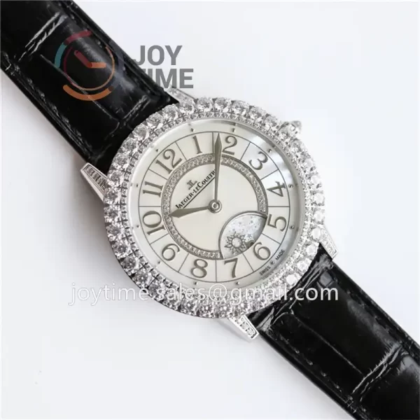 Jaeger-LeCoultre Rendez-Vous Night & Day GF 1:1 Best Edition Diamonds Bezel Leather Strap SA898