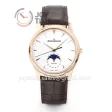 Jaeger-LeCoultre Master Ultra Thin GF 1:1 Best Edition RG Leather Strap SA925