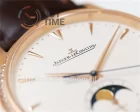 Jaeger-LeCoultre Master Ultra Thin GF 1:1 Best Edition RG Diamond Bezel Leather Strap SA925