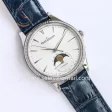 Jaeger-LeCoultre Master Ultra Thin Ladies GF 1:1 Best Edition SS Diamond Bezel Leather Strap A825