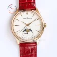 Jaeger-LeCoultre Master Ultra Thin Ladies GF 1:1 Best Edition RG Leather Strap A825