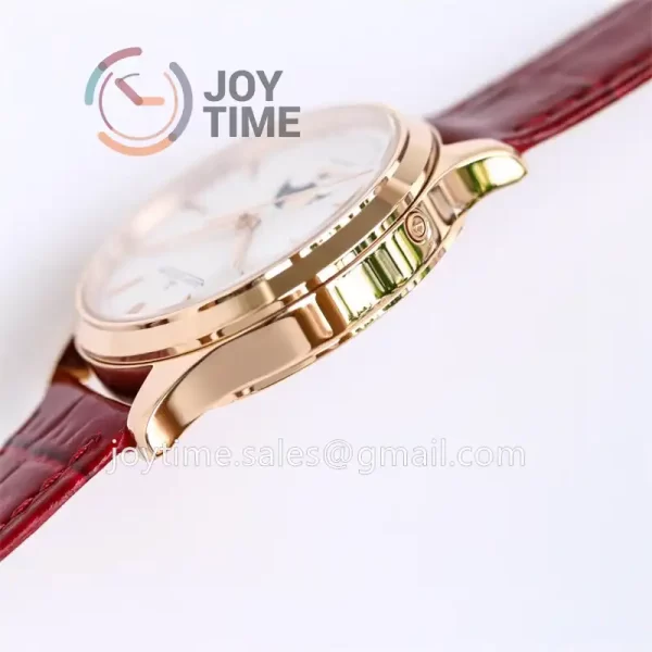 Jaeger-LeCoultre Master Ultra Thin Ladies GF 1:1 Best Edition RG Leather Strap A825