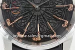 Roger Dubuis Excalibur Knights of the Round Table II ZF 1:1 Best Edition SS Leather Strap A6T15