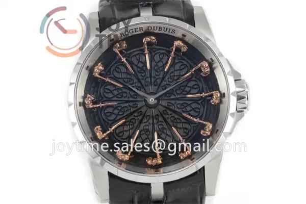 Roger Dubuis Excalibur Knights of the Round Table II ZF 1:1 Best Edition SS Leather Strap A6T15