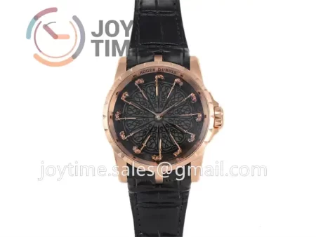 Roger Dubuis Excalibur Knights of the Round Table II ZF 1:1 Best Edition RG Leather Strap A6T15