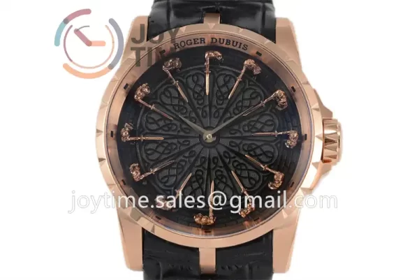 Roger Dubuis Excalibur Knights of the Round Table II ZF 1:1 Best Edition RG Leather Strap A6T15