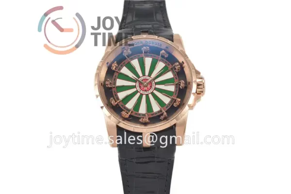 Roger Dubuis Excalibur Knights of the Round Table II ZF 1:1 Best Edition RG Leather Strap A6T15