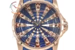 Roger Dubuis Excalibur Knights of the Round Table II ZF 1:1 Best Edition RG Leather Strap A6T15