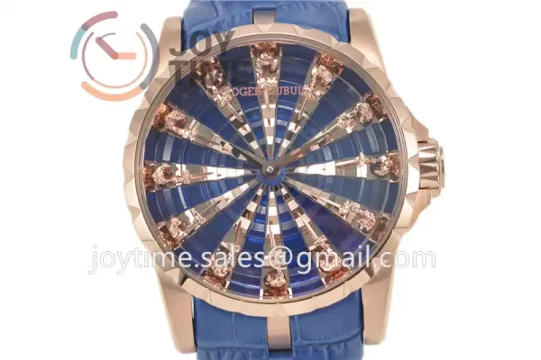 Roger Dubuis Excalibur Knights of the Round Table II ZF 1:1 Best Edition RG Leather Strap A6T15