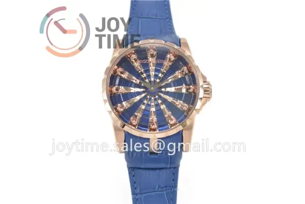 Roger Dubuis Excalibur Knights of the Round Table II ZF 1:1 Best Edition RG Leather Strap A6T15