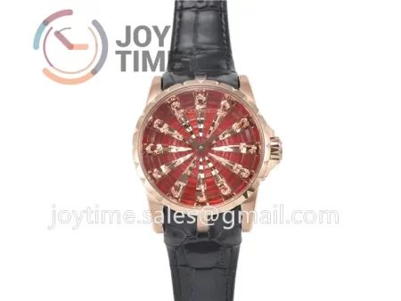 Roger Dubuis Excalibur Knights of the Round Table II ZF 1:1 Best Edition RG Leather Strap A6T15