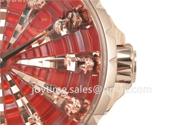 Roger Dubuis Excalibur Knights of the Round Table II ZF 1:1 Best Edition RG Leather Strap A6T15