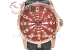 Roger Dubuis Excalibur Knights of the Round Table II ZF 1:1 Best Edition RG Leather Strap A6T15