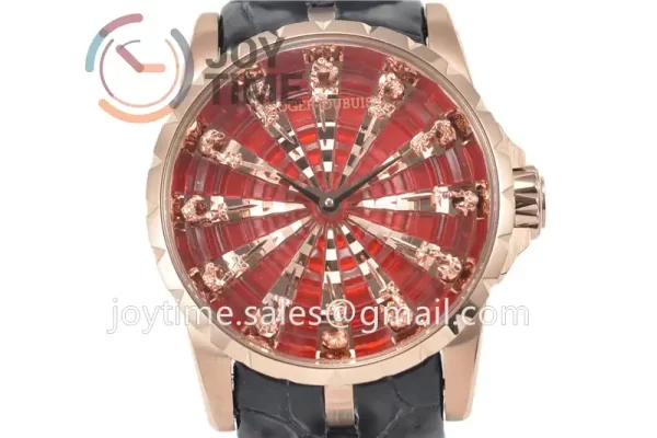 Roger Dubuis Excalibur Knights of the Round Table II ZF 1:1 Best Edition RG Leather Strap A6T15