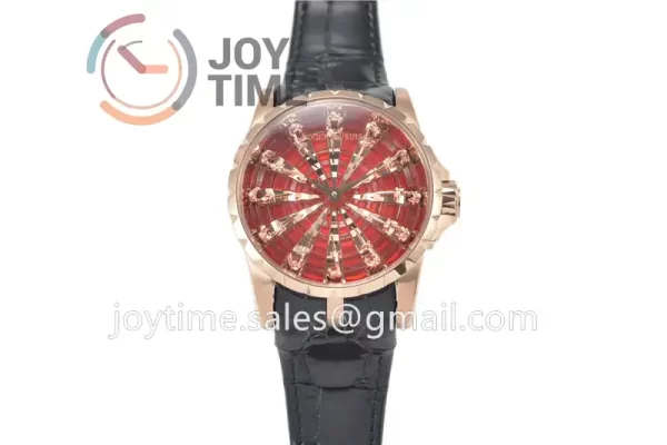 Roger Dubuis Excalibur Knights of the Round Table II ZF 1:1 Best Edition RG Leather Strap A6T15