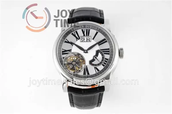 Roger Dubuis Hommage JBF 1:1 Best Edition SS Leather Strap Tourbillon