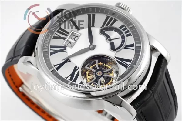 Roger Dubuis Hommage JBF 1:1 Best Edition SS Leather Strap Tourbillon