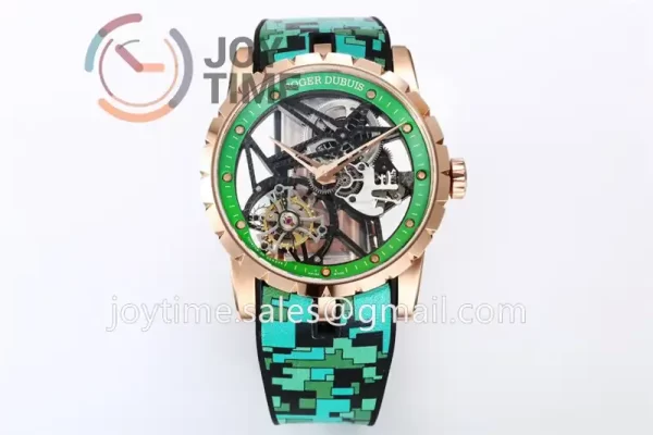 Roger Dubuis Excalibur Spider BBR 1:1 Best Edition RG Rubber Strap Tourbillon