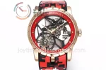 Roger Dubuis Excalibur Spider BBR 1:1 Best Edition RG Rubber Strap Tourbillon