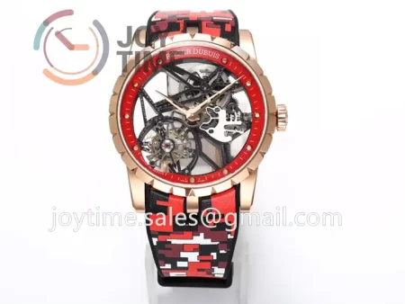 Roger Dubuis Excalibur Spider BBR 1:1 Best Edition RG Rubber Strap Tourbillon