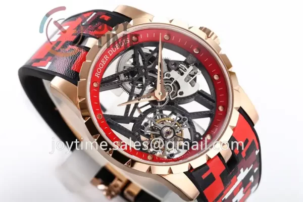 Roger Dubuis Excalibur Spider BBR 1:1 Best Edition RG Rubber Strap Tourbillon