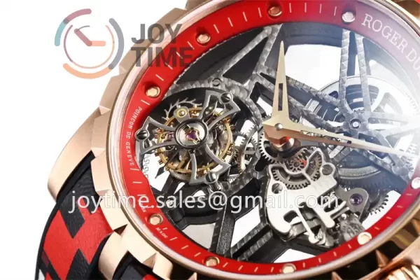 Roger Dubuis Excalibur Spider BBR 1:1 Best Edition RG Rubber Strap Tourbillon