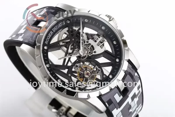 Roger Dubuis Excalibur Spider BBR 1:1 Best Edition SS Rubber Strap Tourbillon