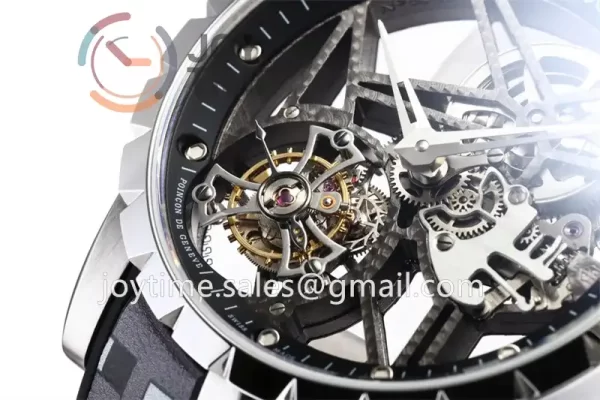 Roger Dubuis Excalibur Spider BBR 1:1 Best Edition SS Rubber Strap Tourbillon