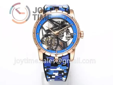 Roger Dubuis Excalibur Spider BBR 1:1 Best Edition RG Rubber Strap Tourbillon