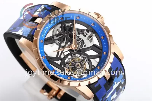 Roger Dubuis Excalibur Spider BBR 1:1 Best Edition RG Rubber Strap Tourbillon