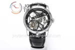 Roger Dubuis Excalibur Spider  BBR 1:1 Best Edition Diamond Bezel Leather Strap Tourbillon