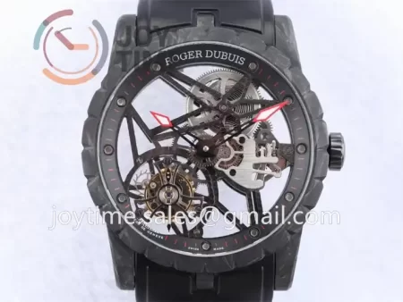 Roger Dubuis Excalibur Spider BBR 1:1 Best Edition Carbon Fiber Rubber Strap Tourbillon