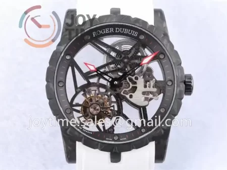 Roger Dubuis Excalibur Spider BBR 1:1 Best Edition Carbon Fiber Rubber Strap Tourbillon