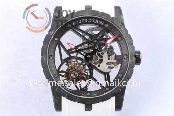 Roger Dubuis Excalibur Spider BBR 1:1 Best Edition Carbon Fiber Rubber Strap Tourbillon