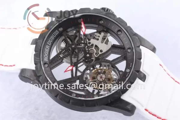 Roger Dubuis Excalibur Spider BBR 1:1 Best Edition Carbon Fiber Rubber Strap Tourbillon