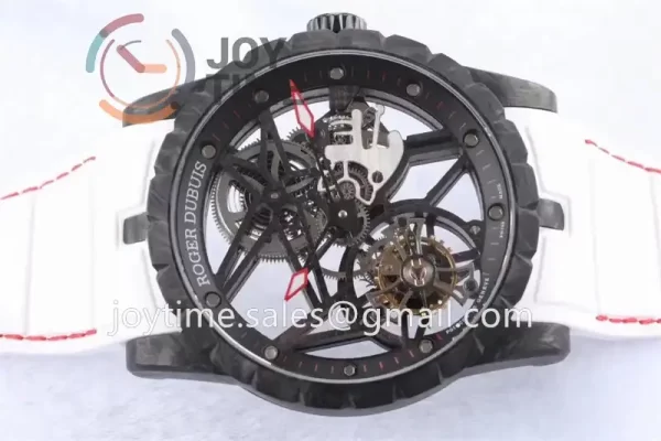 Roger Dubuis Excalibur Spider BBR 1:1 Best Edition Carbon Fiber Rubber Strap Tourbillon