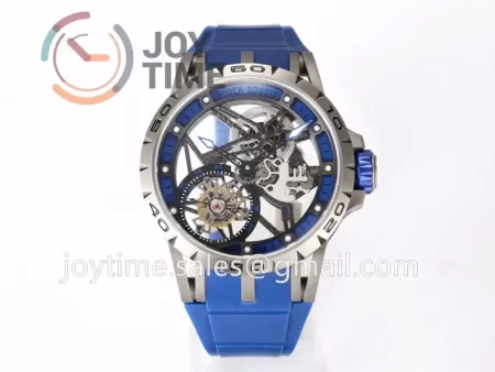 Roger Dubuis Excalibur Spider BBR 1:1 Best Edition 45mm SS Rubber Strap Tourbillon